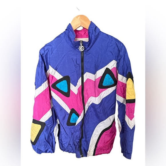 Northern Reflections Pants - Vintage Colorful Geometric Windbreaker Jacket